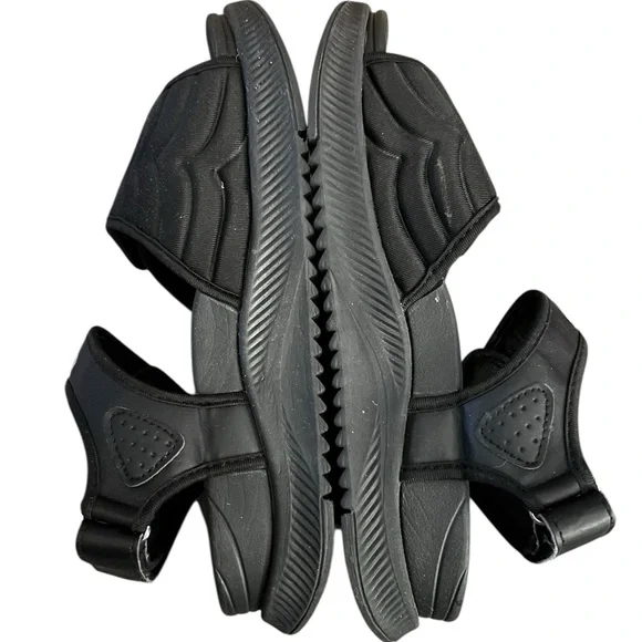 Orthopedic Black Walking Sandals with Adjustable Velcro Straps by Oncai | Size 8 - Picture 5 of 12